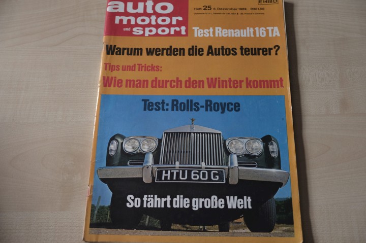 Deckblatt Auto Motor und Sport (25/1969)